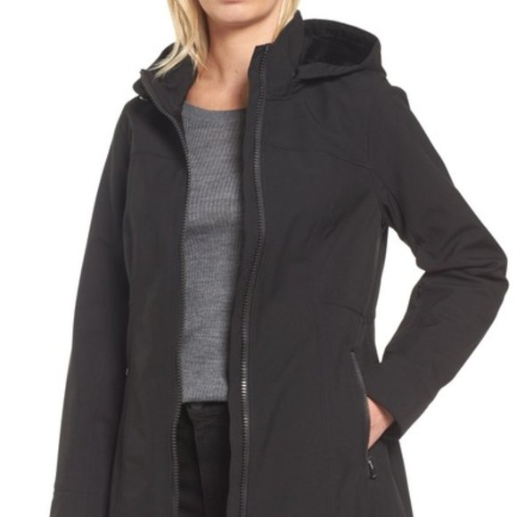kristen blake hooded soft shell jacket